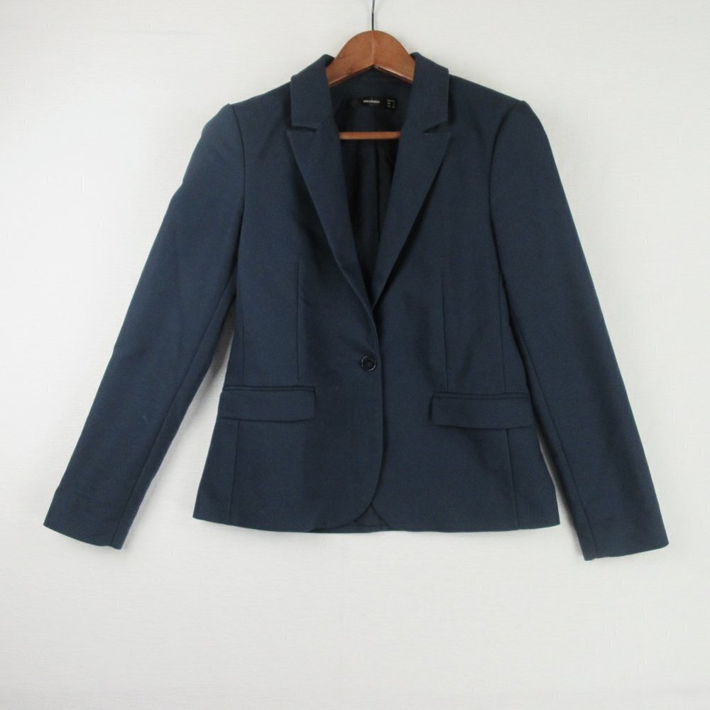 Hallhuber Navy Blazer UK Size 10 (US Size 6) One Button